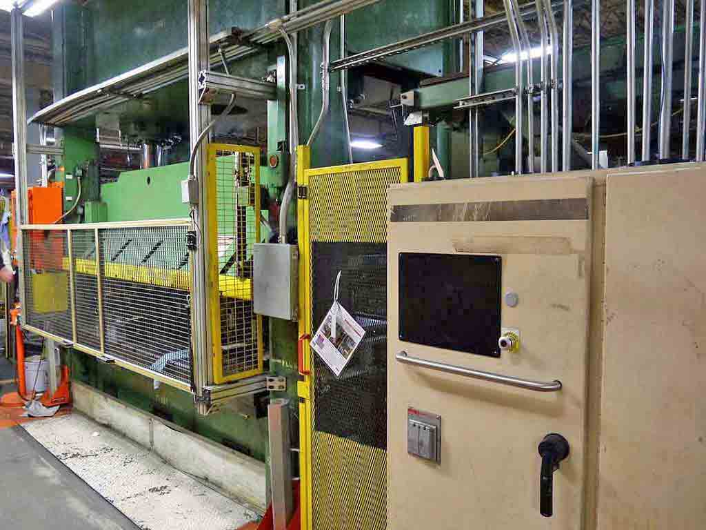 600 Ton, Pacific #600-D10-54, hydraulic press, 18" stroke, 123" x54" bed, #10742 - Image 9