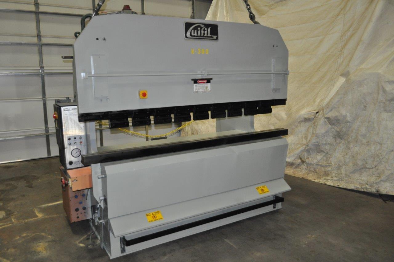 110 Ton, Guifil #PE25-100, hydraulic press brake, 8' overall, 80" between housing, 18" stroke, 1988 - Image 1