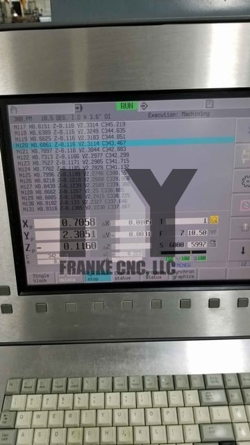DMG, Mori Deckel Maho #DMU-80P-hi-dyn, 30 automatic tool changer, 31.5" X, 27.6" Y, 23.6" Z, 6300 RPM, 2005 - Image 3