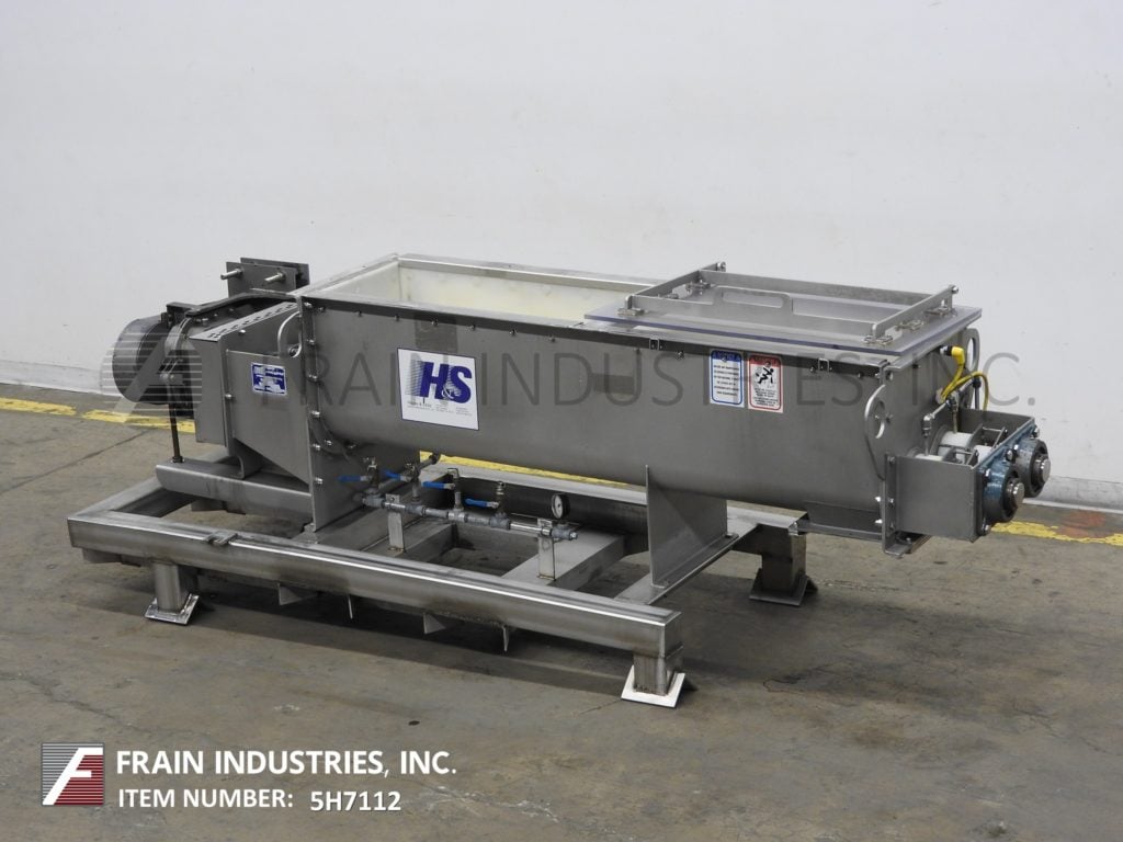 32 cu.ft. Hayes & Stolz, poly double paddle mixer, lift up cover, double paddles with dual 4" diameter shafts - Image 5
