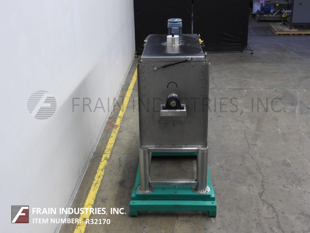 Morcos Machinery #RM600, Stainless Steel double ribbon mixer, flip up/clamp down cover, micro-switch safety - Image 4