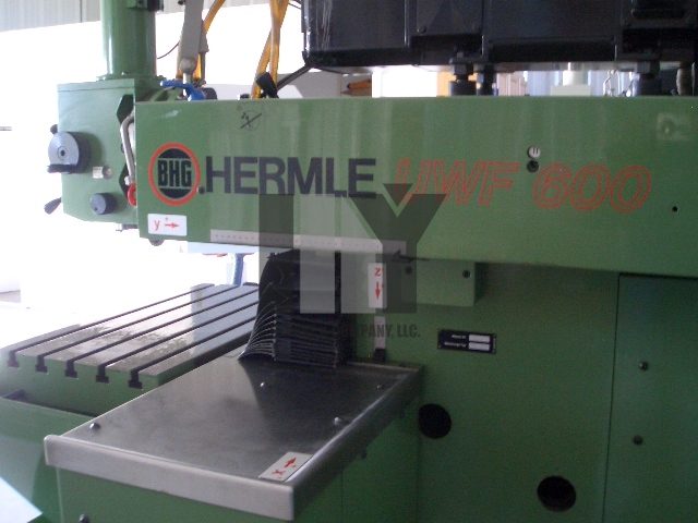 Hermle #UWF-600, universal mill, 12.6" X, 11.2" Y, 13.7" Z, 6k RPM, CT40,3-Axis, TNC 355,1992 - Image 7