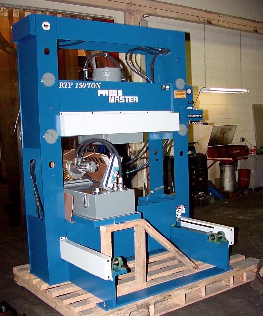 150 Ton, Press Master #RTP-150, 16" stroke, roll-in bed, 4-Axis, powered hydraulic roll-in table, #160046 - Image 2
