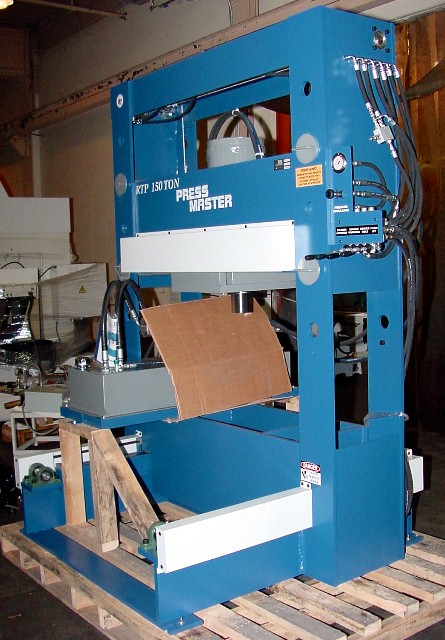 150 Ton, Press Master #RTP-150, 16" stroke, roll-in bed, 4-Axis, powered hydraulic roll-in table, #160046 - Image 3