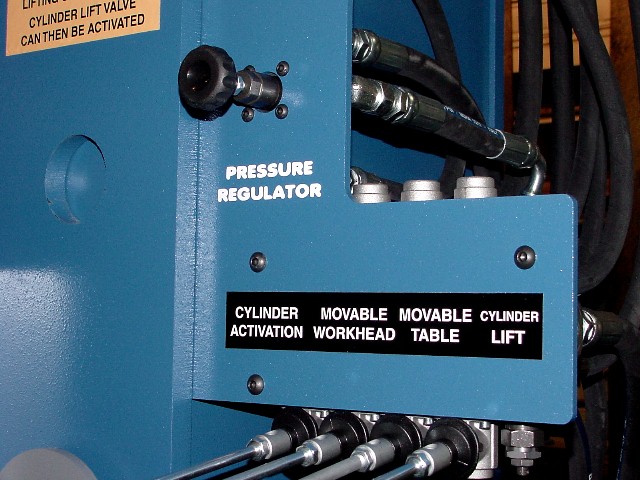 150 Ton, Press Master #RTP-150, 16" stroke, roll-in bed, 4-Axis, powered hydraulic roll-in table, #160046 - Image 6
