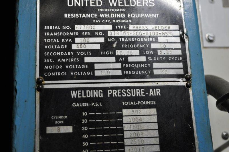 100 KVA United, spot welder - Image 10
