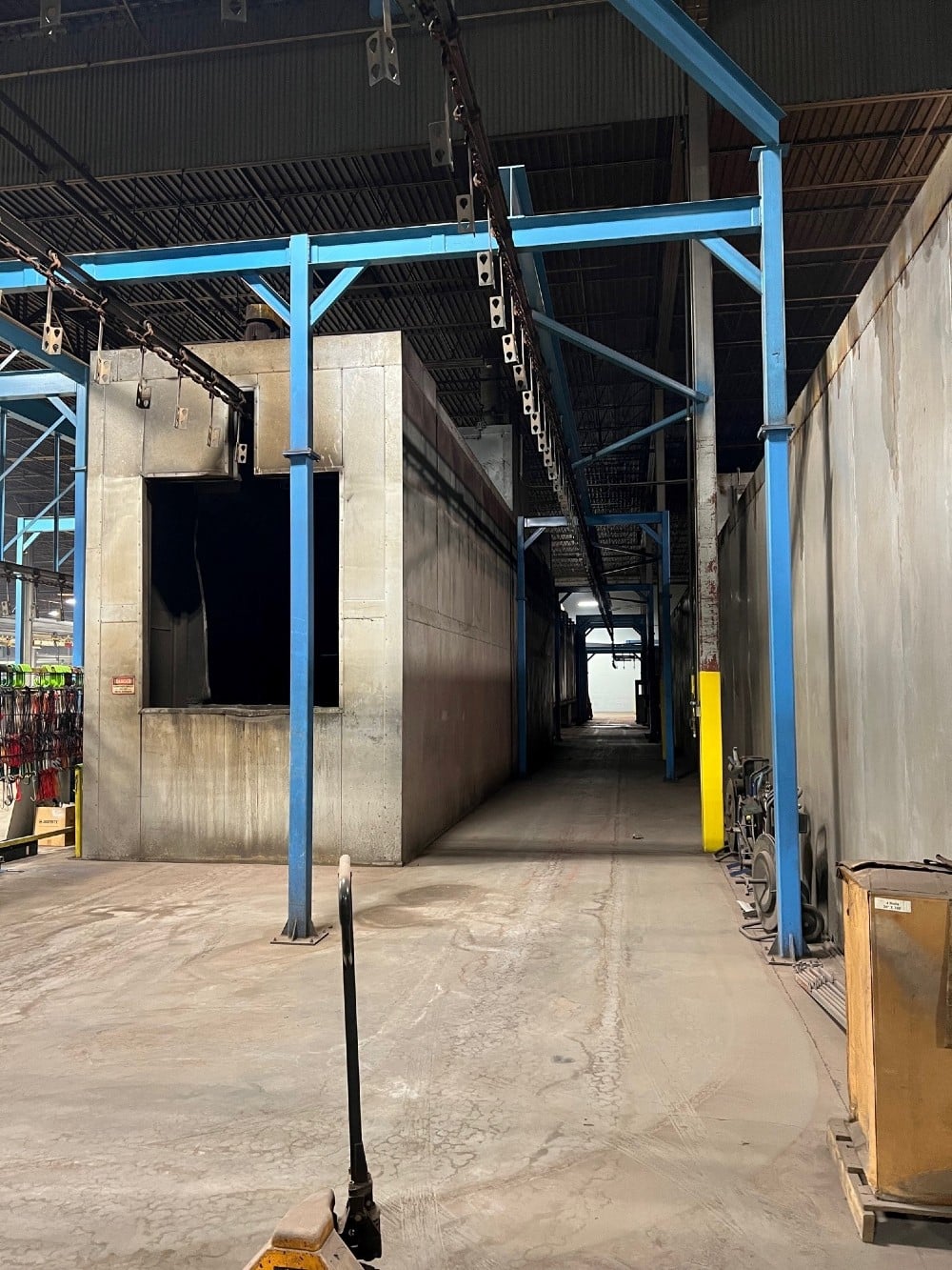 1 Powder coating line, Amiberica/Wagner powder coating system 6' W x 7' H opening - Image 1