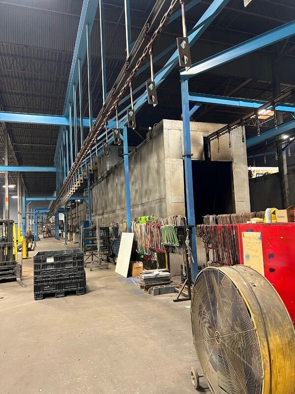 1 Powder coating line, Amiberica/Wagner powder coating system 6' W x 7' H opening - Image 3