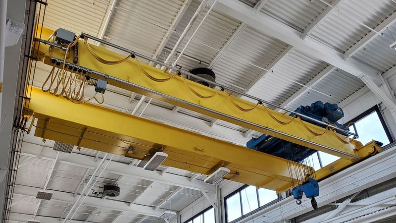 35/10 Ton, Shaw-Box, 37' 2" Span, 35' lift, radio/pendant, VFD all motions, 1995, 2016 contorls, #2108 - Image 2