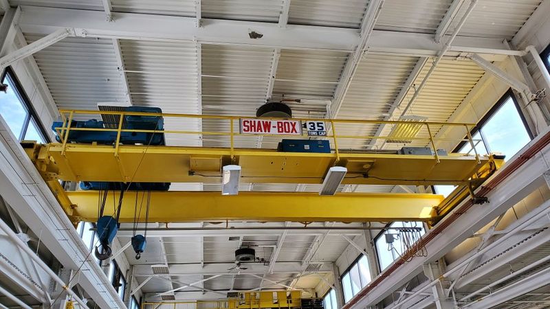 35/10 Ton, Shaw-Box, 37' 2" Span, 35' lift, radio/pendant, VFD all motions, 1995, 2016 contorls, #2108 - Image 3
