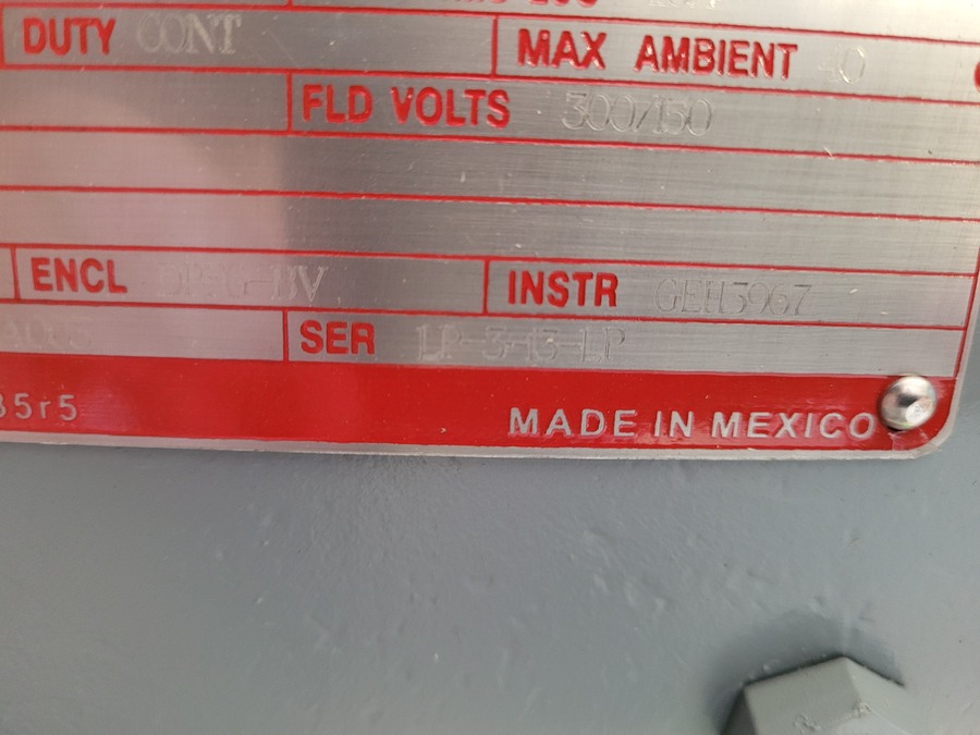 25 HP 1750/2300 RPM General Electric, Frame CD287AT, BB, DPFG-BV, new, 500VA, 150/300VF (2 available) - Image 3