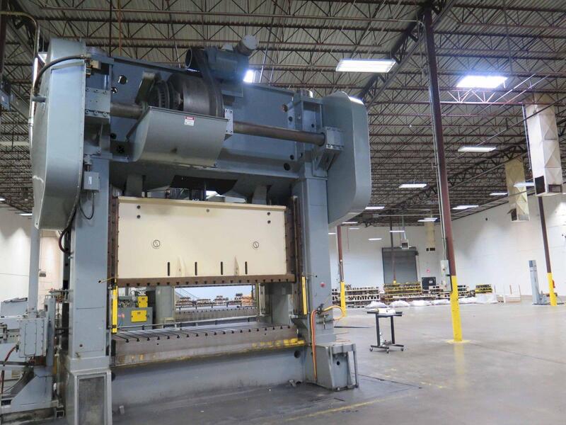 600 Ton, Brown & Boggs #SS2-600-120-60, 12" stroke, 22" Shut Height, 12" adj., air clutch & brake - Image 3