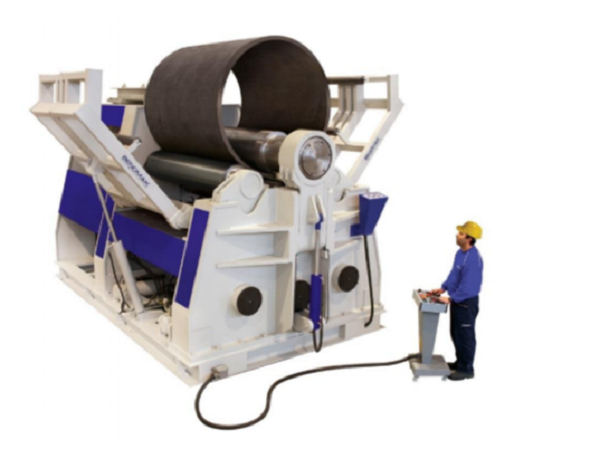 120" x 1/2" Bendmak #CY4R-HHS-300-30/13, plate rolling machine w/cone bending device - Image 1