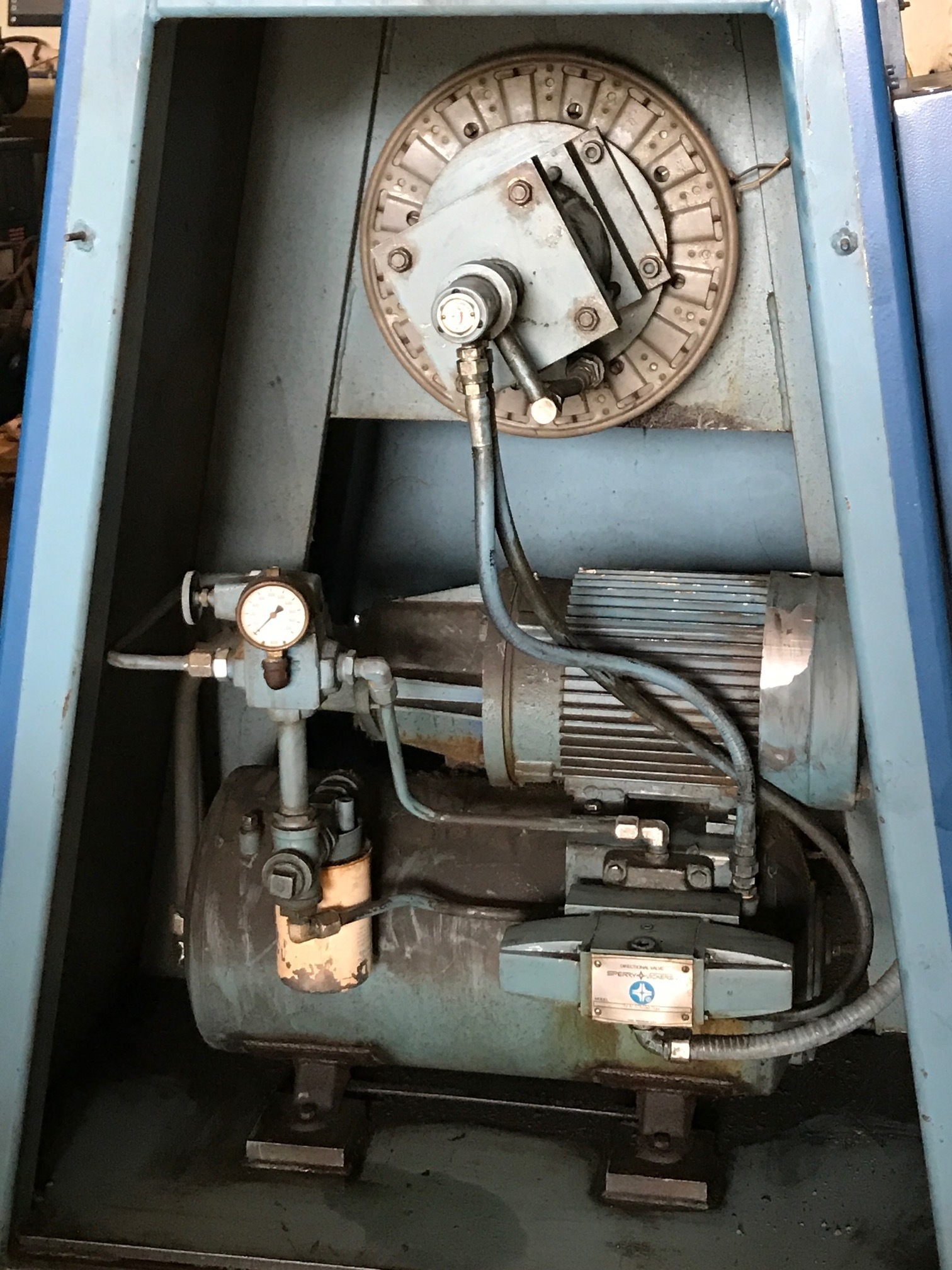 20000 lb. Bradbury #420-60, uncoiler, 60" width, 72" outside dimensions, 17"-21" ID, 4 leaf style, #11021 - Image 4