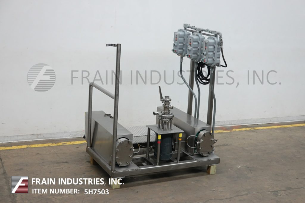 Tri-Clover #F2116MDG, 316 Stainless Steel tri-blender, 5 HP centrifugal mixing pump with 2-1/2" OD/2" ID - Image 1