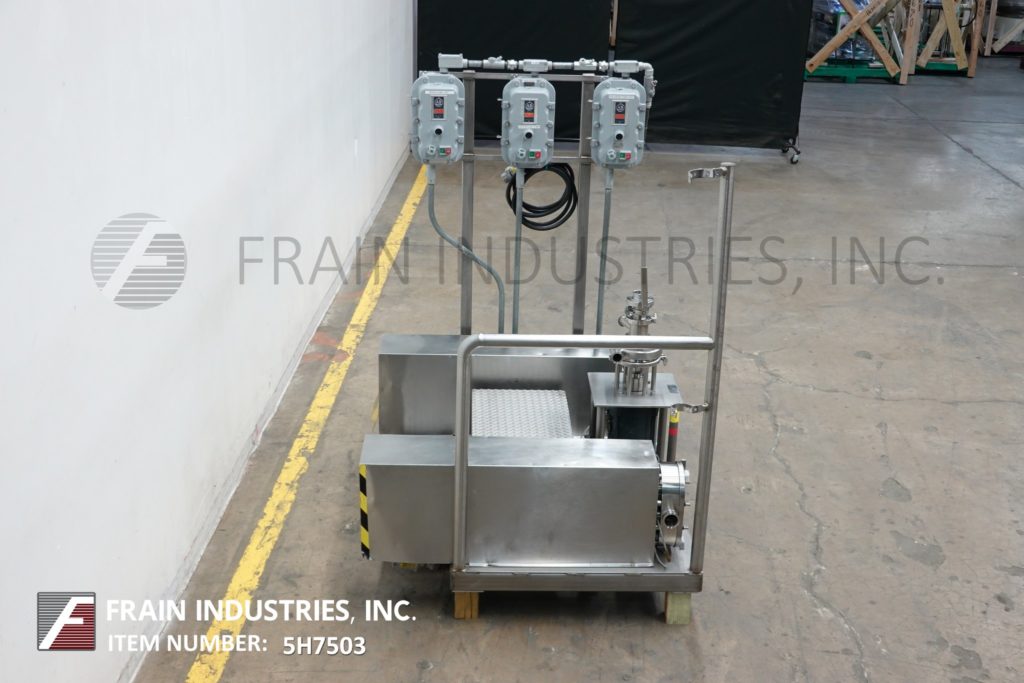 Tri-Clover #F2116MDG, 316 Stainless Steel tri-blender, 5 HP centrifugal mixing pump with 2-1/2" OD/2" ID - Image 3