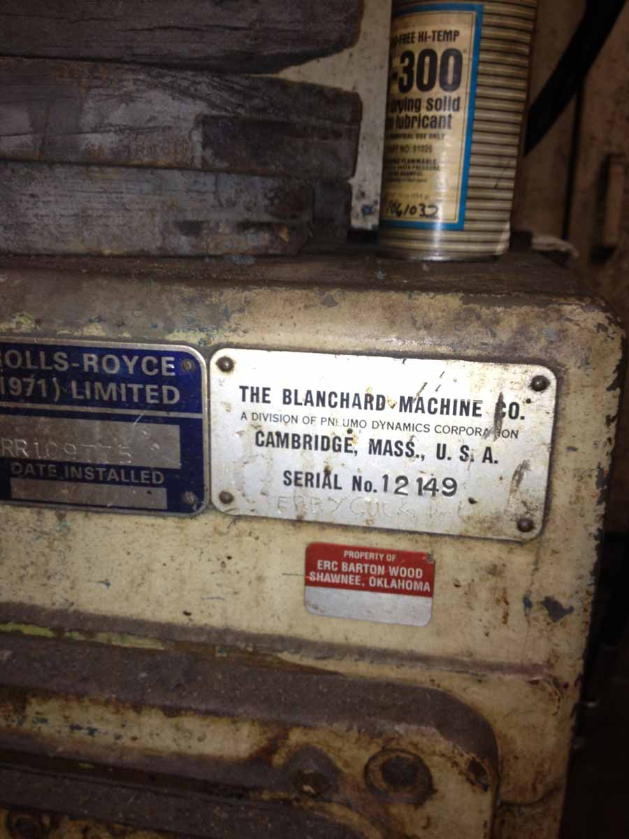 Blanchard #20CD-36, rotary surface grinder, 36" mag chuck, 1967, rebuilt, #16550 - Image 2
