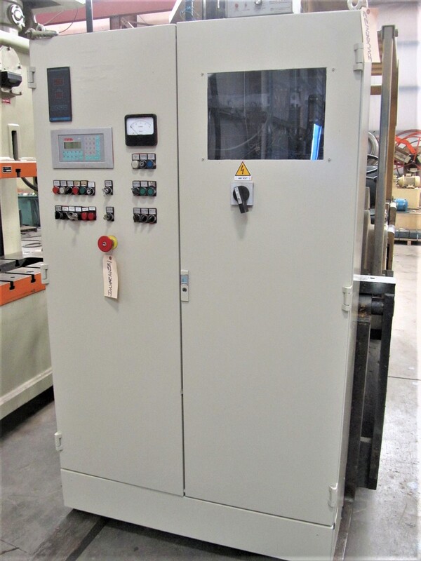 440 Ton, Invernizzi link type deep drawn press, 5" stroke, 22" Shut Height, 59" x39" bed, 30-120 SPM, 1997 - Image 8