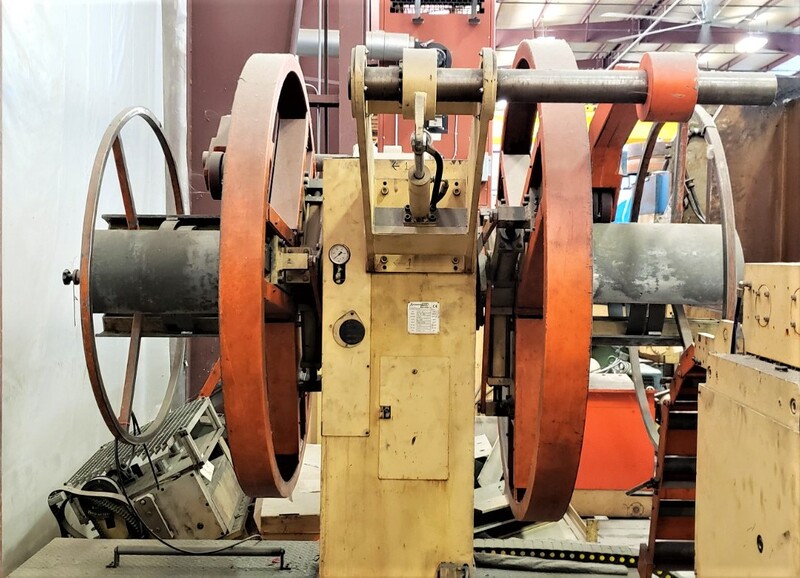 440 Ton, Invernizzi link type deep drawn press, 5" stroke, 22" Shut Height, 59" x39" bed, 30-120 SPM, 1997 - Image 10