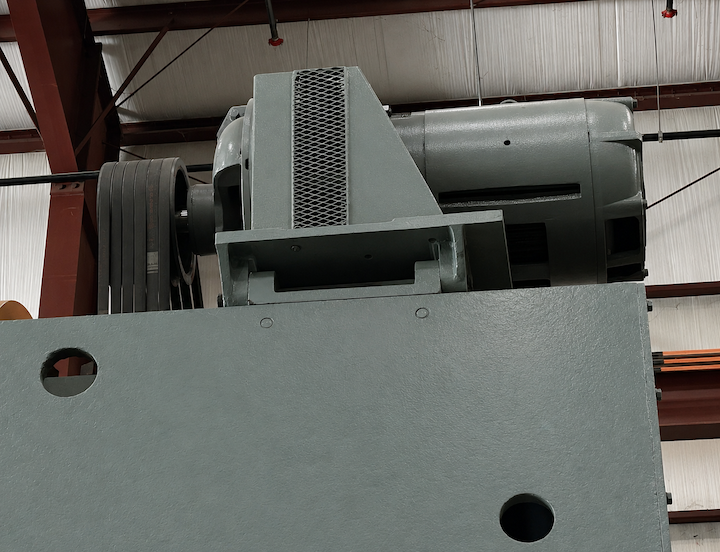 350 Ton, Minster #MS2, straight side double crank, 10" stroke, 27" Shut Height, 108x42" bed, hydraulic OL - Image 7
