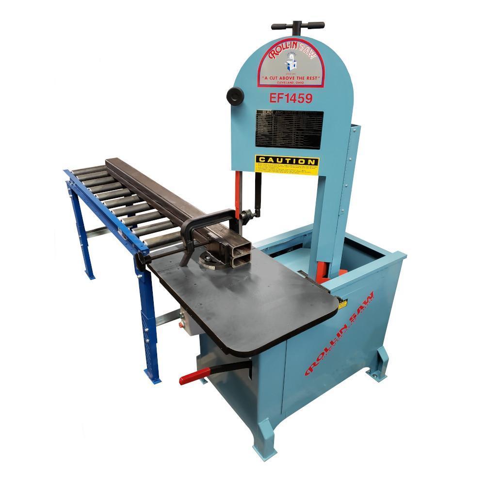 8.75" x 14.5" Roll-In #EF-1459, vertical band saw, 8-1/2" rounds, 70-525 FPM, 1 HP, new - Image 4