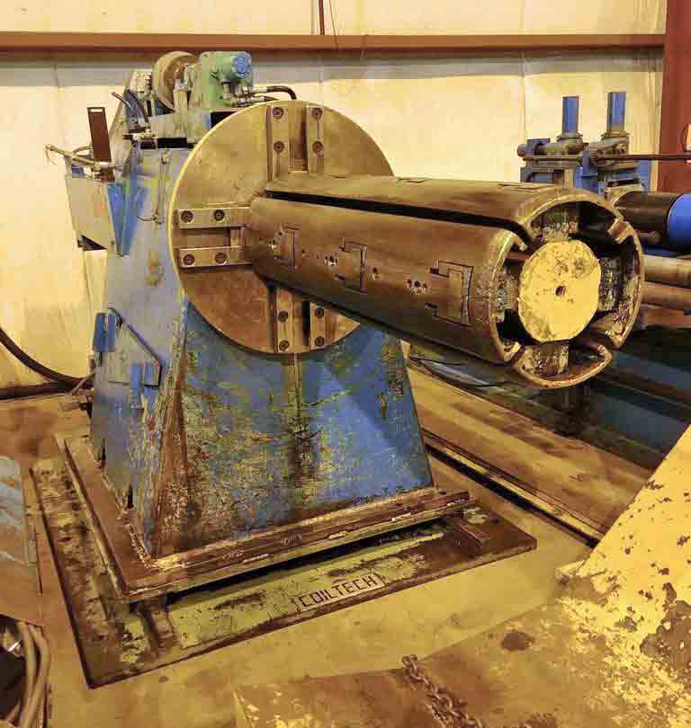 20000 lb. Braner, uncoiler, 4 segment 51" mandrel, 16"-20" ID, 15"-20.5" hyd expansion - Image 2