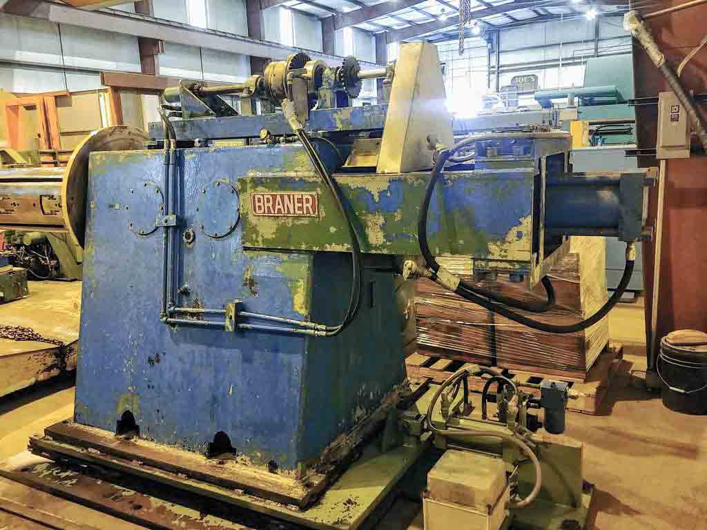 20000 lb. Braner, uncoiler, 4 segment 51" mandrel, 16"-20" ID, 15"-20.5" hyd expansion - Image 3