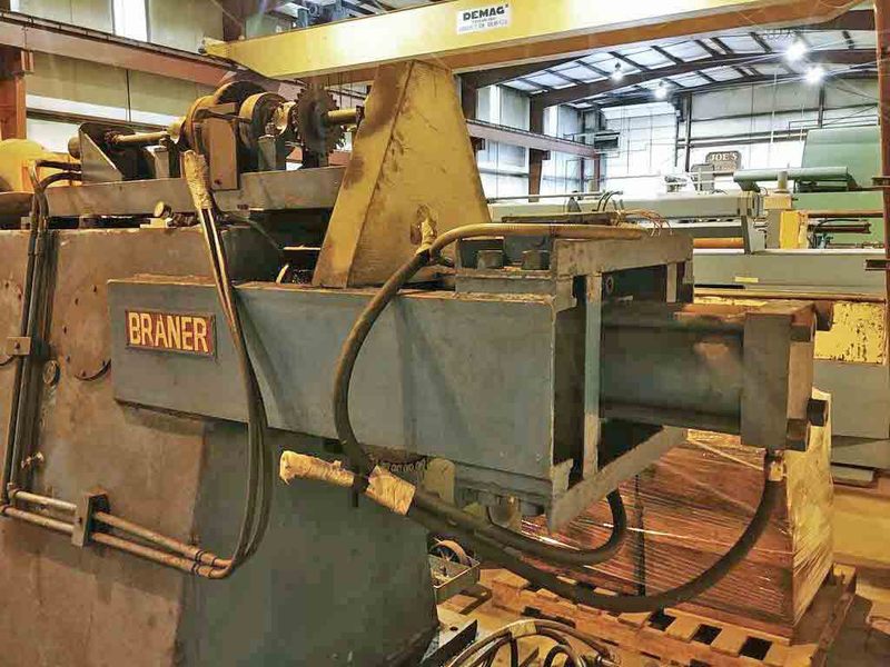 20000 lb. Braner, uncoiler, 4 segment 51" mandrel, 16"-20" ID, 15"-20.5" hyd expansion - Image 6