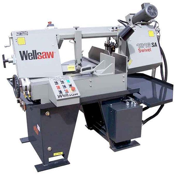 13" x 18" Wellsaw #1316S-EXT-SA, horizontal band saw, semi-auto, miter, 70-375 FPM, 1" x .035" x 15' 6" - Image 1