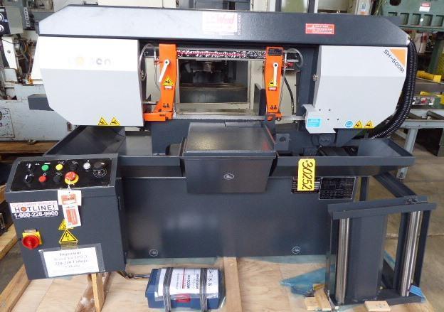 11" x 19" Cosen #SH-500M, horizontal band saw, miter, semi-auto, 163" x 1" x .035" blade 3 HP - Image 1