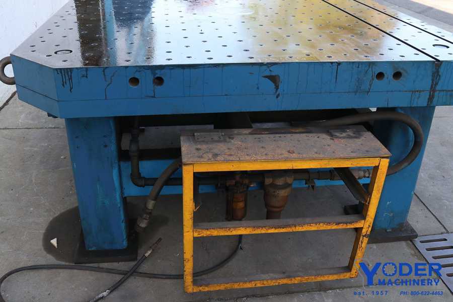 Drill table, 79 x 79 x 7 -1/2", drill holes, tapped holes, #65390 - Image 4