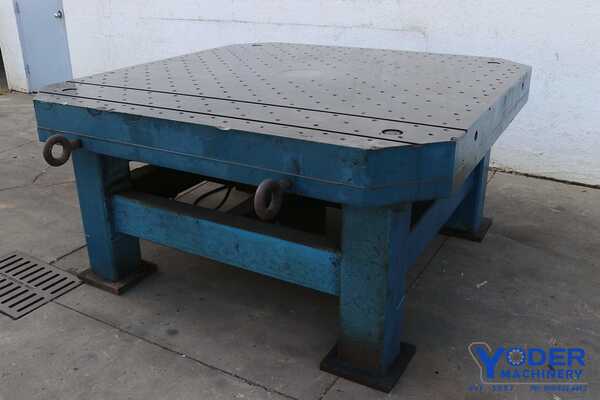 Drill table, 79 x 79 x 7 -1/2", drill holes, tapped holes, #65390 - Image 10