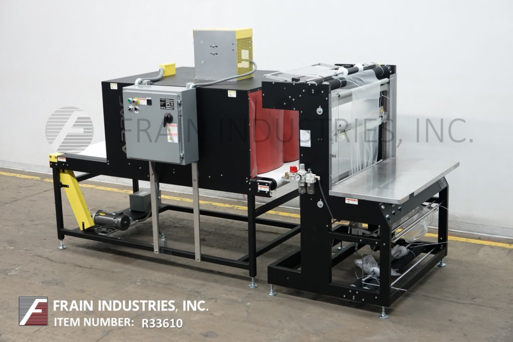 Arpac #737C, semi automatic, Inline, shrink bundler & tunnel, 37" W hot knife seal jaws with 20" vertical - Image 1