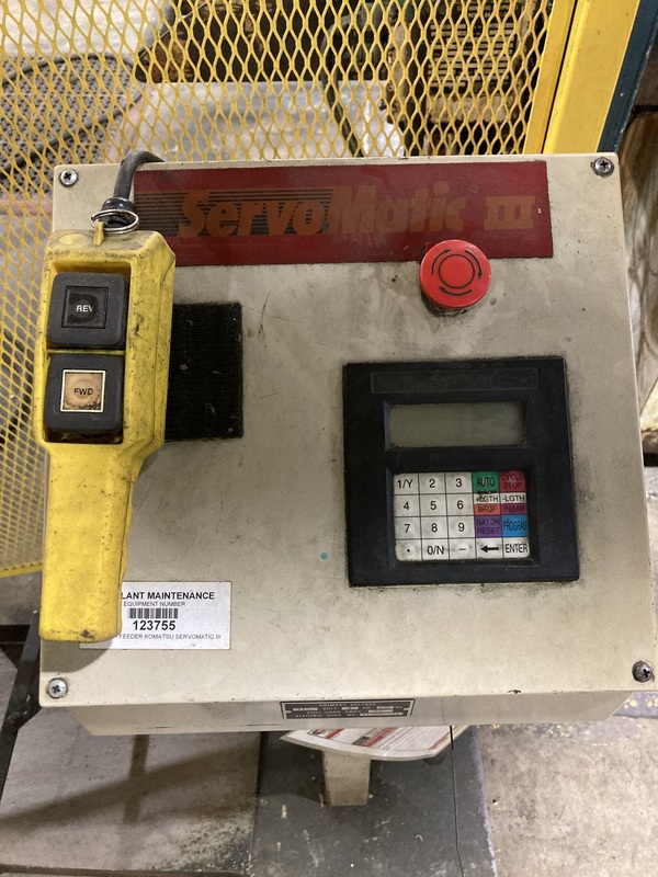 6" x .125" CWP #SMIII06, servo feeder, ServoMatic III, pilot release, cascade rolls, press mounted, #11066 - Image 3