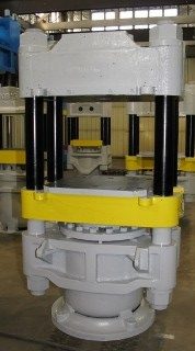 250 Ton, Up-acting 4-post press, 16" stroke, 18" ram, 25" daylight, 30.5" x 24" bed, #2034 - Image 1