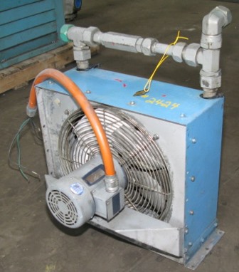 Hayden ND-208-12, air type heat exchanger, 14" dia fan, .5 HP, 1.5" ports, #2424 - Image 1