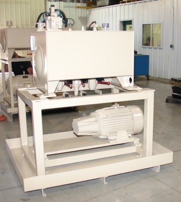 50 gallon Blanchard, overhead tank, 36" x 24" x 18", mounted in drip pan, #1314 - Image 1