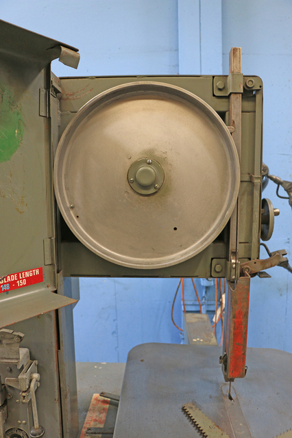 18" x 12" Grob #4V-18, variable speed, table feed, 3 HP, blade welder RWA, tilt table, 1982, #158308 - Image 2