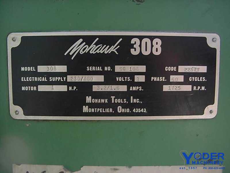 1/8" to 1-1/2" Mohawk #308, drill grinder, 12" x 1" x 3" grinding wheel, 1 HP, #51360 - Image 4