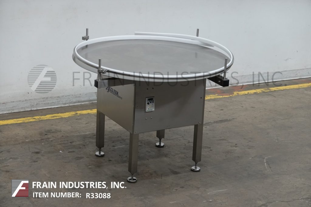 48" Diameter, Accutek, stainless steel, rotary disc accumulator, Stainless Steel 48"disc with vari-speed - Image 1
