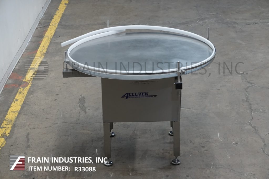 48" Diameter, Accutek, stainless steel, rotary disc accumulator, Stainless Steel 48"disc with vari-speed - Image 3