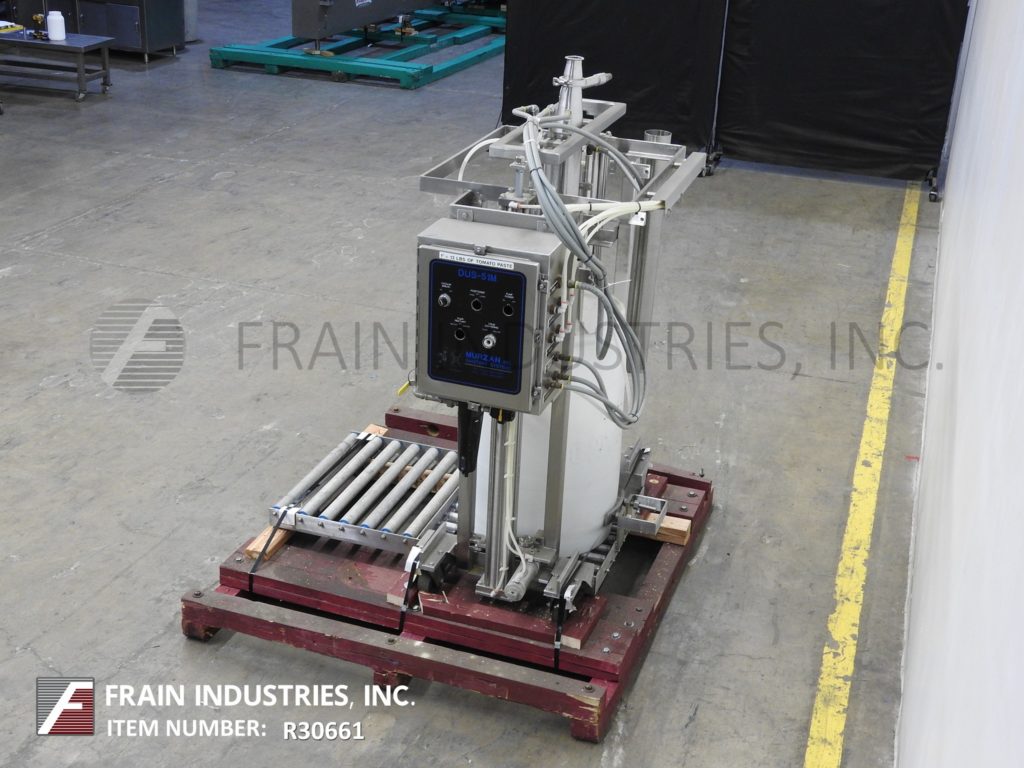 Murzan #DUS-51M, sanitary Stainless Steel, 55 gallon drum unloader with Murzan #PI-50 double diaphragm pump - Image 3