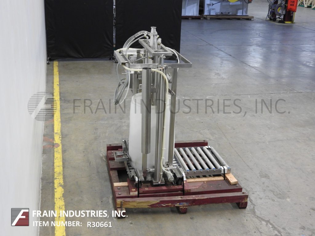 Murzan #DUS-51M, sanitary Stainless Steel, 55 gallon drum unloader with Murzan #PI-50 double diaphragm pump - Image 4