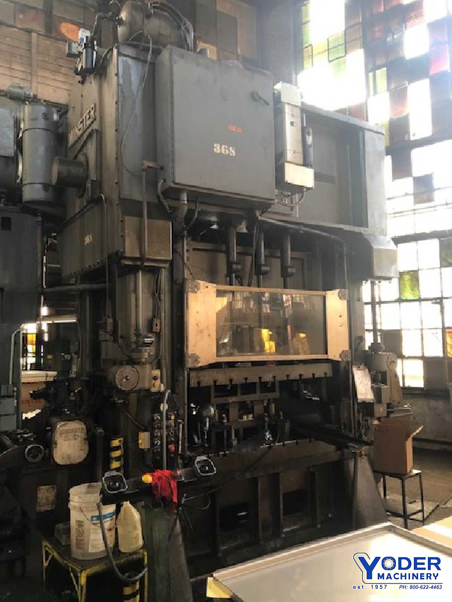 250 Ton, Minster #E2-250-60-48 Hevi-Stamper, straight side double crank, 6" stroke, 22-1/2" Shut Height, air - Image 3