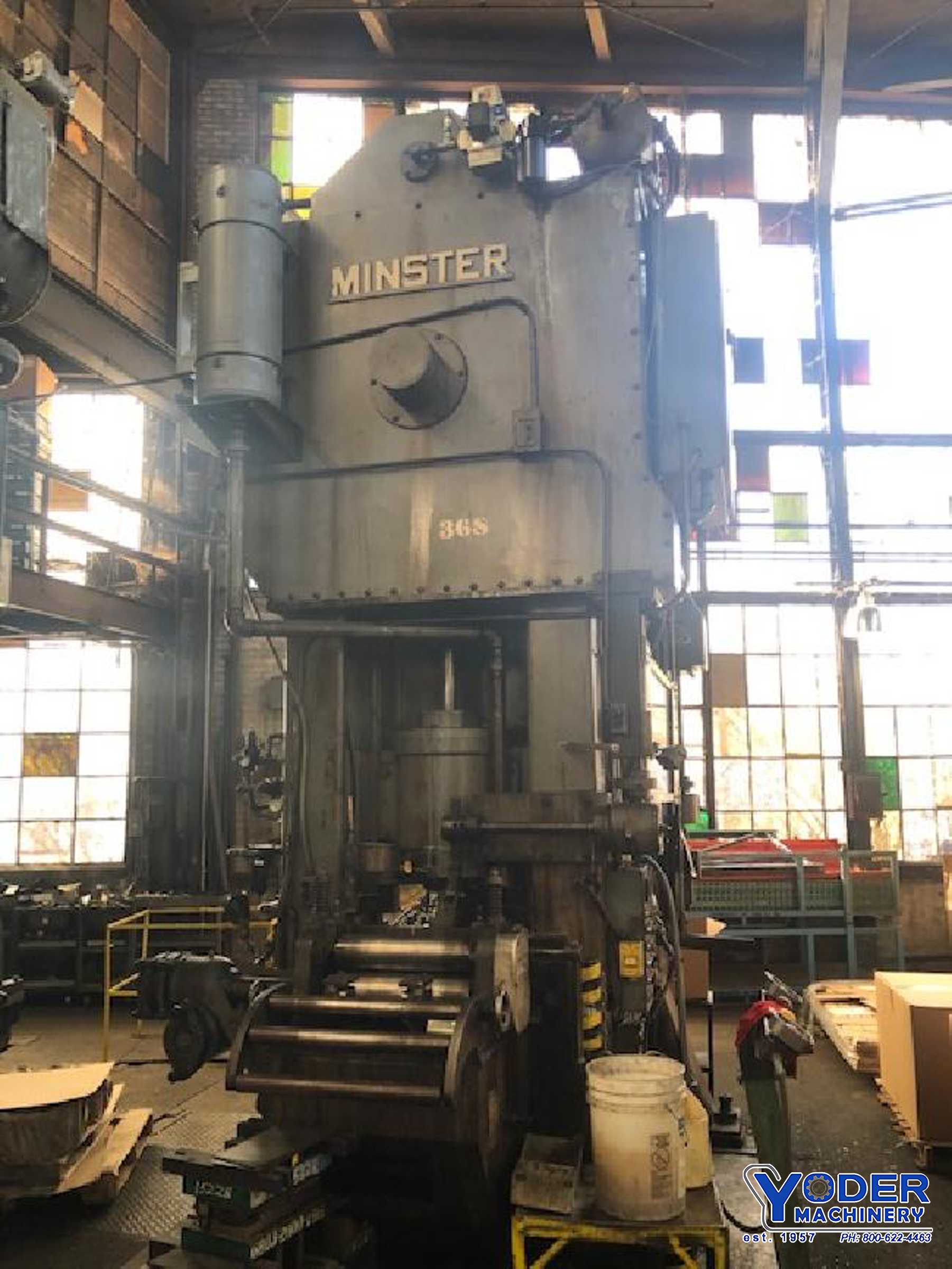 250 Ton, Minster #E2-250-60-48 Hevi-Stamper, straight side double crank, 6" stroke, 22-1/2" Shut Height, air - Image 8