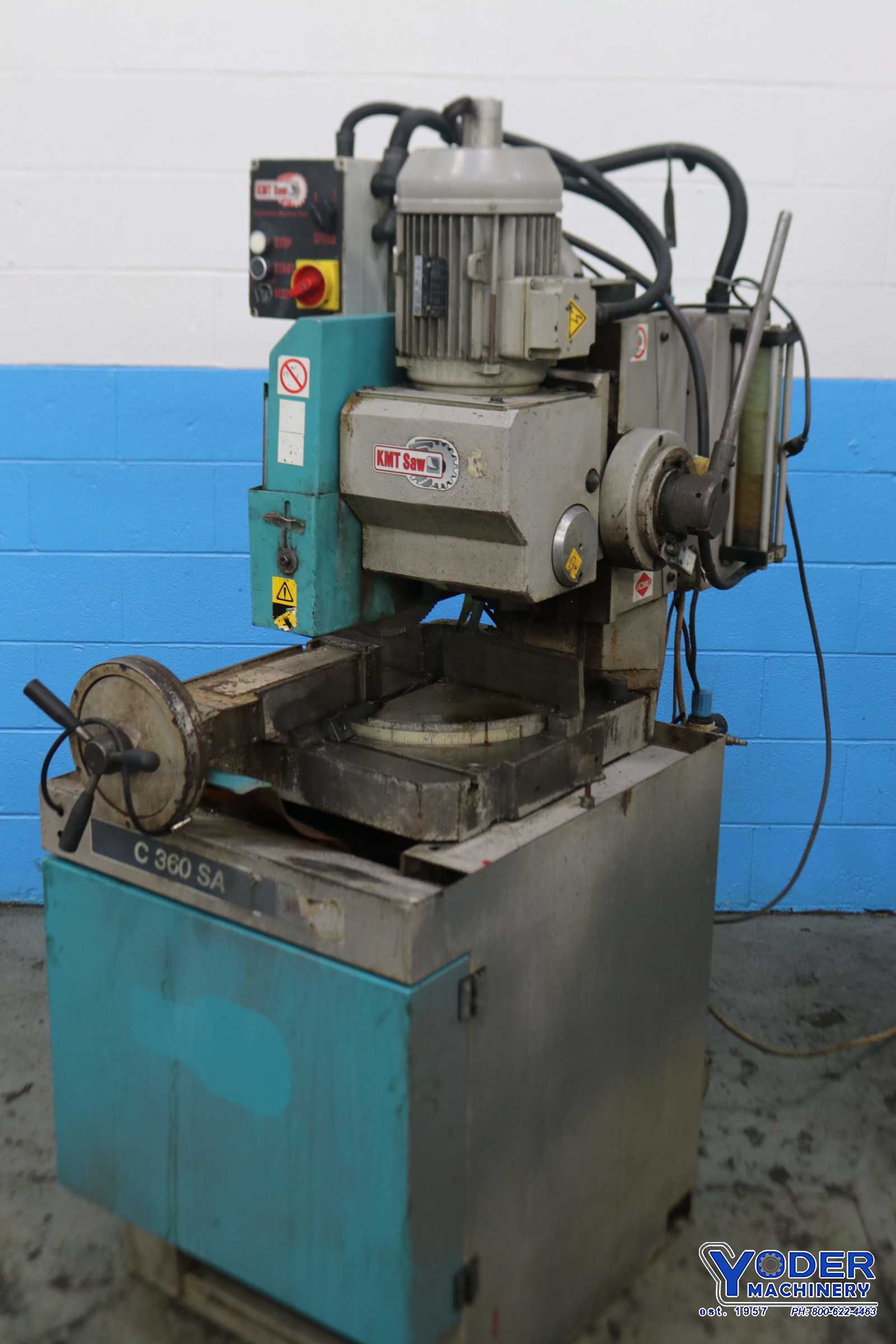 4" KMT #C360SA, cold cut saw, 4-1/2" round, 4 HP, coolant, manual clamping, 2007, #73459 - Image 1