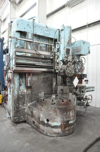 46" Bullard #75-Cutmaster, vertical turret lathe, 5-position turret head on rail, 1 side head, 40 HP, 1956 - Image 1