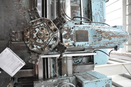 46" Bullard #75-Cutmaster, vertical turret lathe, 5-position turret head on rail, 1 side head, 40 HP, 1956 - Image 3