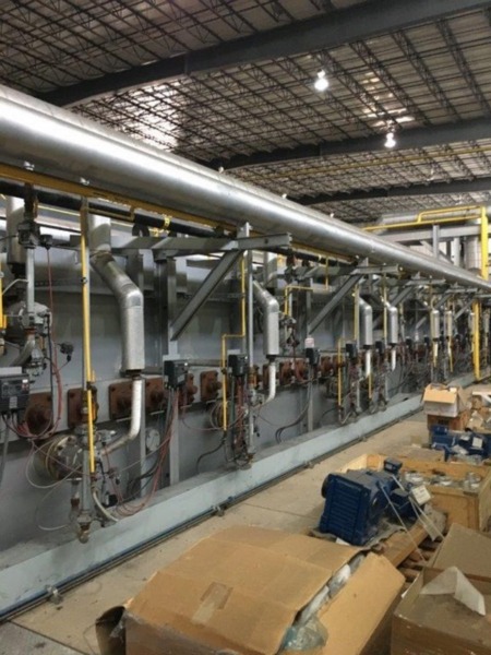 Tenova Loi roller hearth annealing furnace, inlet roller table, inlet suction device - Image 6
