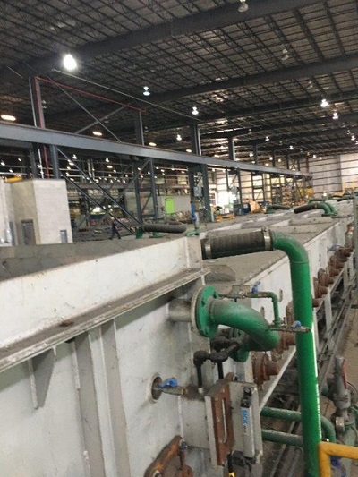 Tenova Loi roller hearth annealing furnace, inlet roller table, inlet suction device - Image 9